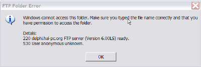 error message